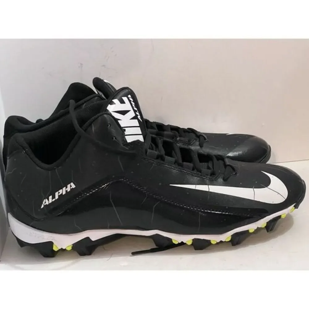 Men's Nike Cleats Size 14  New Never Worn Alpha FastFlex Football Cleats‎ Black